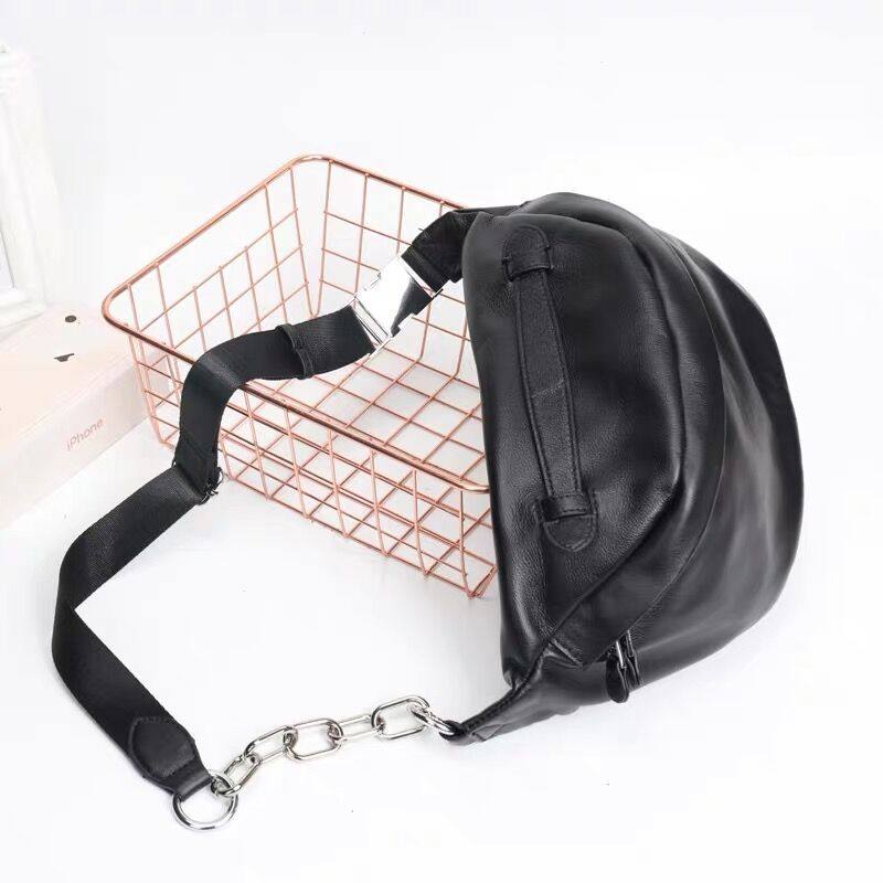 真皮胸包女2020新款头层软潮斜挎包 newe女士包袋