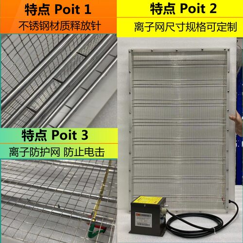 风淋室除静电离子网ST-601A净化室消除器FFU风机通风口防静电网 - 图0