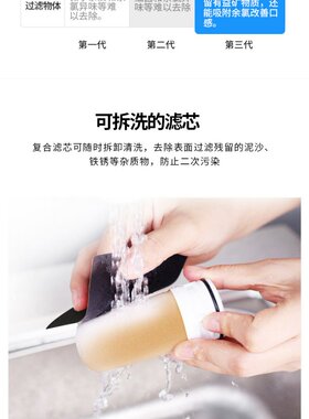 适用苏泊尔自来水龙头净水器滤芯家用厨房c1C19净化器通用C5C6C7