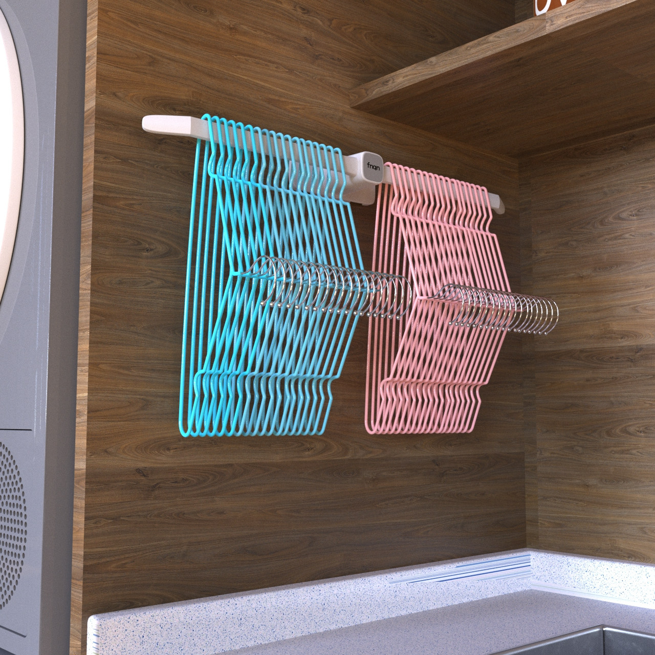 衣架收纳神器家用免打孔阳台壁挂放衣架置物架收纳挂衣架晾衣架子,淘宝优惠券,粉丝福利购,淘宝优惠卷