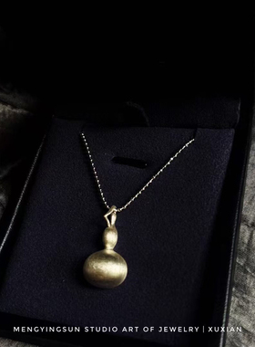 My Jewelry东方诗意银制葫芦印项链非现货需定制