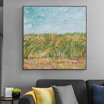 Golden wheat field Living room Hand painting Modern minimalist Decorative Painting Sofa Background Wall Mural Painting Chang Tongo Oil Painting