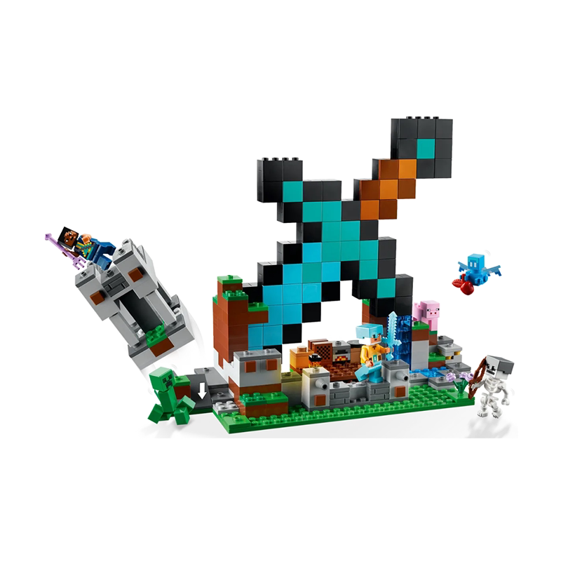 lego乐高 我的世界系列21244宝剑前哨站儿童新款益智拼装积木玩具