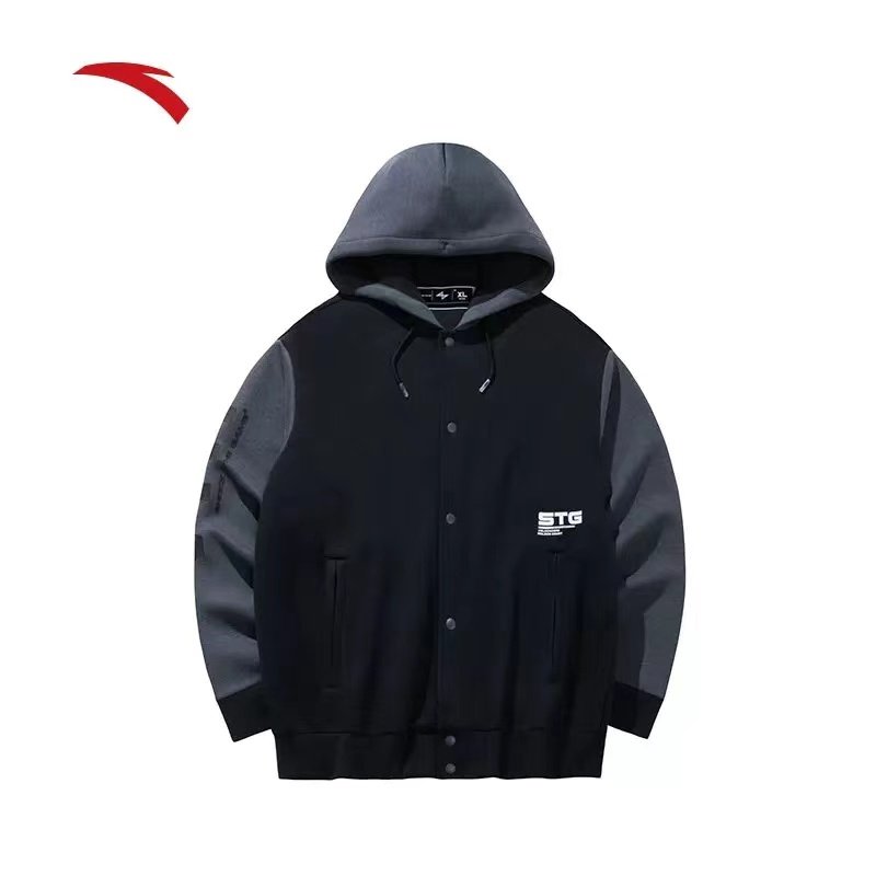 安踏连帽棒球服外套男女同款秋季宽松连帽针织运动上衣152431728,淘宝优惠券,粉丝福利购,淘宝优惠卷