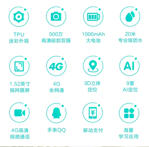 360 Есть синхронизация с телефоном, электрические водонепроницаемые часы для школьников, функция поддержки всех сетевых стандартов связи, 20м, официальный флагманский магазин