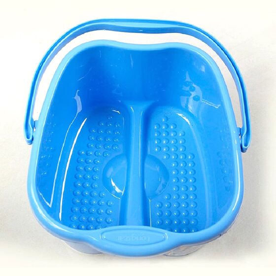 Plastic foot massage bucket to light up the space