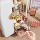 High-end cosmetics storage box with high bottle partition and large capacity