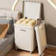 Foldable laundry basket for home use with dustproof cover