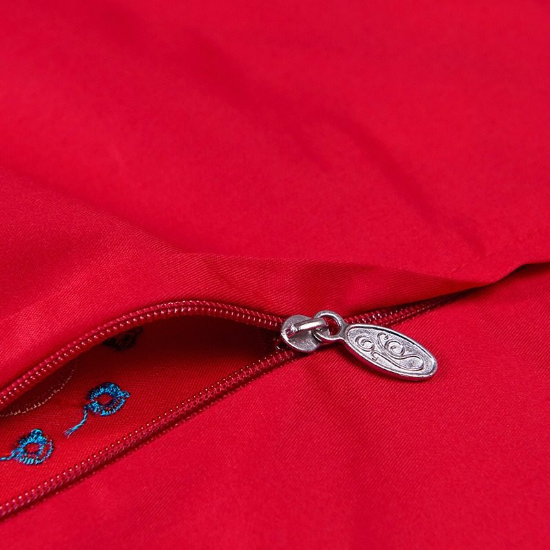 富安娜红色纯棉结婚四件套新婚大红六件套婚礼陪嫁婚庆床上全套装,淘宝优惠券,粉丝福利购,淘宝优惠卷