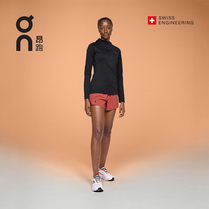 On昂跑女款ClimateZipHoodie跑步连帽衫