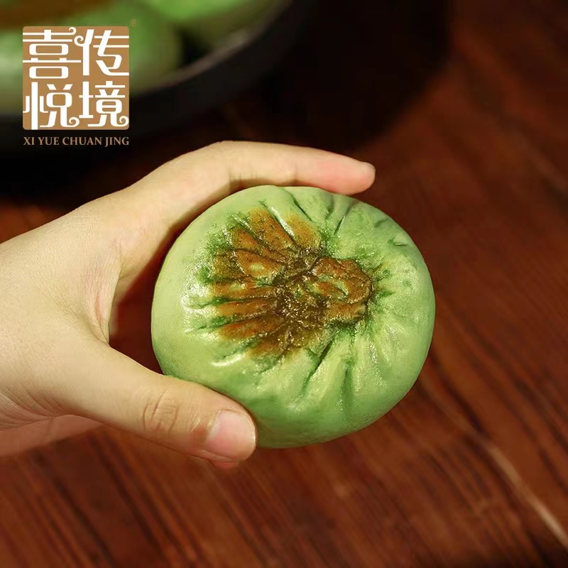 蔬汁煎包芥菜包菠菜肉包蜜汁叉烧包儿童早餐营养方便速食速冻包子 - 图2