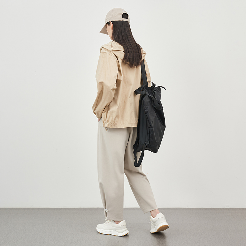 欧小仓糯米系列打褶奶奶裤