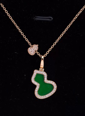 S925纯银葫芦项链女轻奢小众设计感高级感福禄锁骨链2025新款爆款