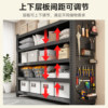 Perforated board shelf storage rack