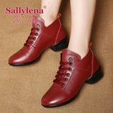 Демисезонная обувь, танцующие туфли, из натуральной кожи, мягкая подошва