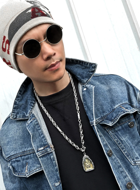 甄子丹同款泰国象鼻神佛牌项链男