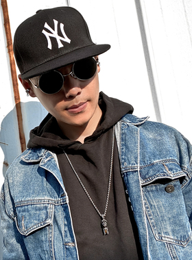 个性骷髅狗项链男日韩钛钢街头