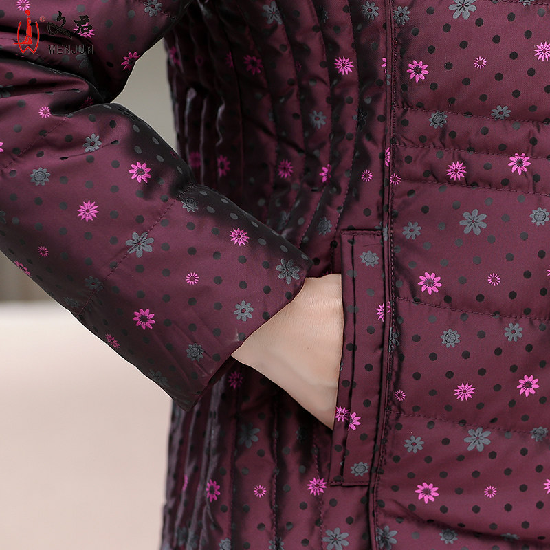 文君中老年女装妈妈装新款羽绒服 文君中老年女装