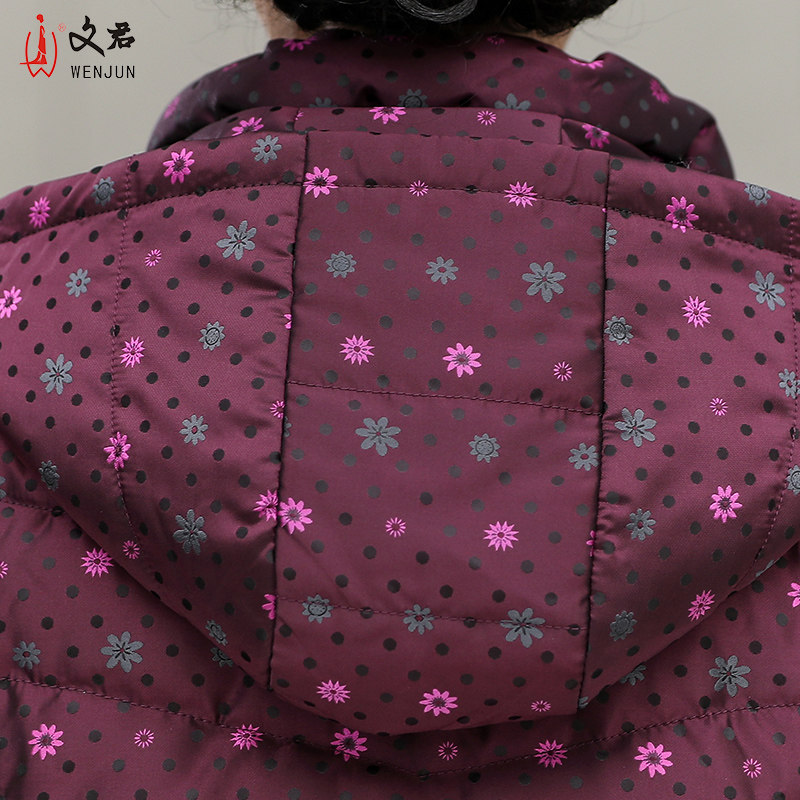 文君中老年女装妈妈装新款羽绒服 文君中老年女装