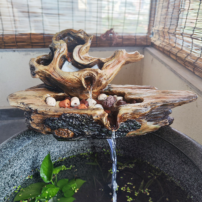 生态缸摆件古法鱼缸流水摆件仿枯木造景过滤器循环流水增氧净水,淘宝优惠券,粉丝福利购,淘宝优惠卷