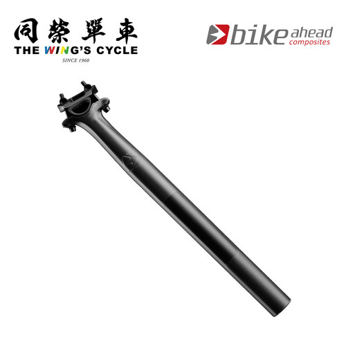 BIKE AHEAD自行车座管碳纤维超轻公路山地车座杆直头/后飘15mm - 图3