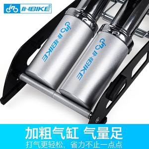 INBIKE脚踩打气筒高压充气泵脚踏便携式自行车电动汽车通用