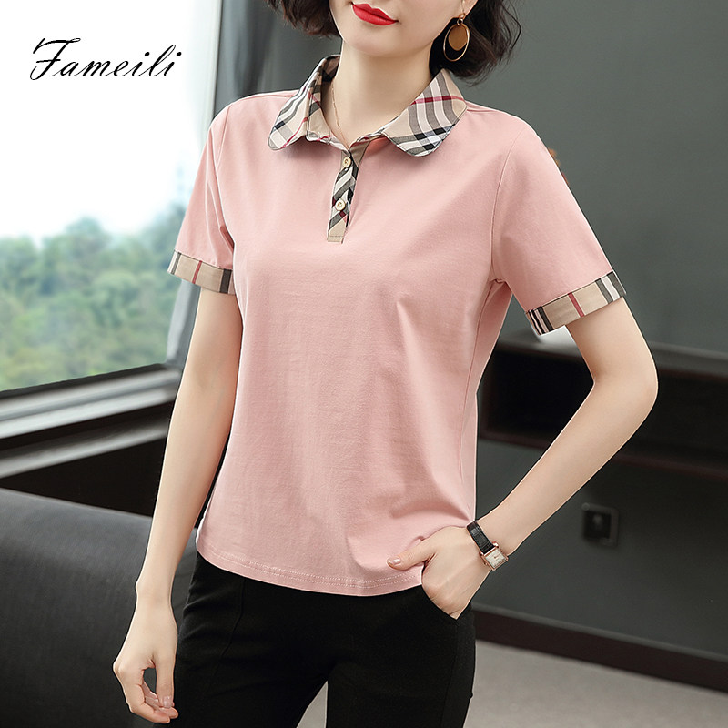 短袖女2020年春装新款妈妈装夏t恤 法美丽T恤