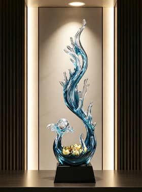 风生水起入户门玄关轻奢高档大气