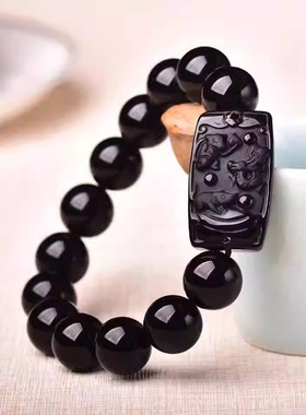 2025蛇年三合通宝神将吉祥宏手链转运珠手串化泰岁生肖蛇猴猪虎