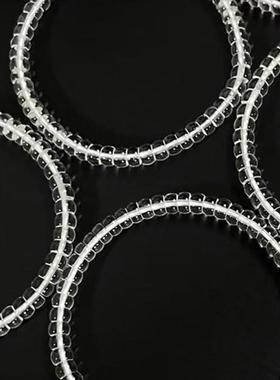 【每一片都是精工】白水晶药片手串女巴西老料透明水晶散珠子手链