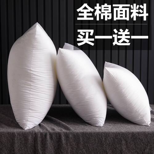 全棉面料抱枕芯长方形靠枕套芯十字绣芯沙发方垫芯45 50 55 60 65 - 图0