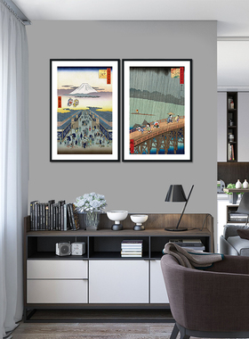 日式多啦A梦复古居酒屋装饰画