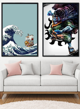 海贼王卡通动漫路飞萨博艾斯挂画