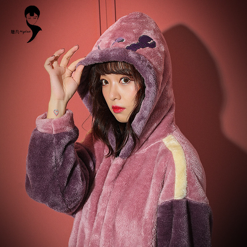 秋冬连体卡通动物动漫珊瑚绒睡衣 魅凡服饰睡衣/家居服套装