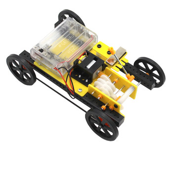 ເທກໂນໂລຍີການຝຶກອົບຮົມ trolley maker gear shift gizmo hand-assembled model diy mechanical transmission principle