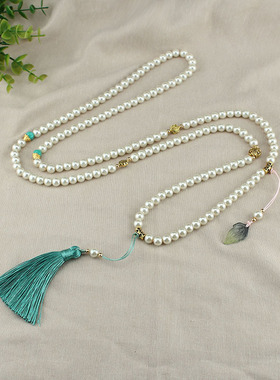 国风长款斜挎链项链配饰