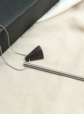 复古时尚简约几何三角项链女小众设计感高级轻奢气质百搭毛衣链