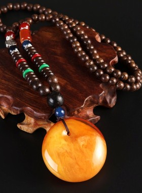 毛衣链长款女项链夏棉麻文艺复古