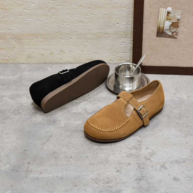 宽胖脚肥大码女鞋41-43勃肯鞋2025秋季新款真皮平底小单鞋25-519,淘宝优惠券,粉丝福利购,淘宝优惠卷