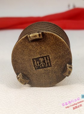 袖珍竹节随身圆柱形熏香炉