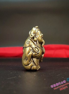 如意实心手捧元宝佛像随身小摆件