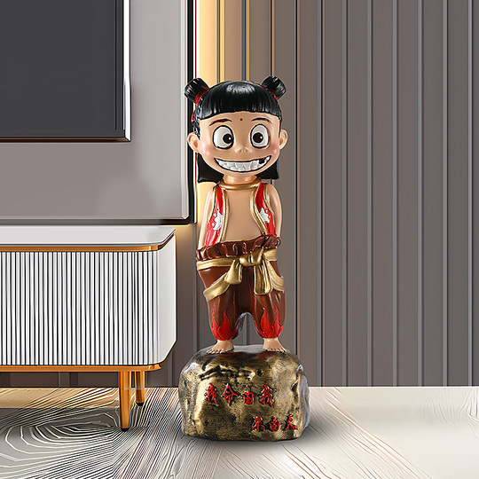 Nezha Demon Boy Comes into the World Figure Living Room Decoration Ornaments