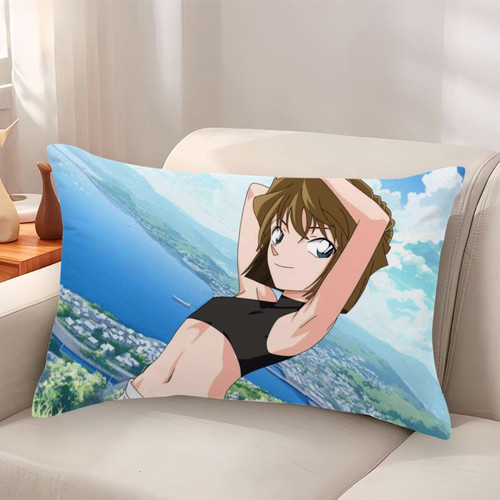 灰原哀抱枕名侦探柯南周边同款卡通动漫长枕头靠垫同学礼物定制 - 图1
