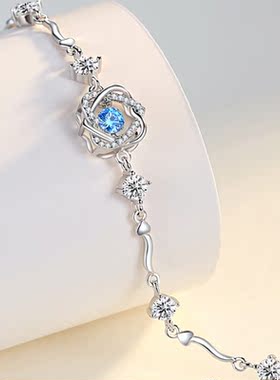 摩天轮vana女纯银蓝锆心语心愿