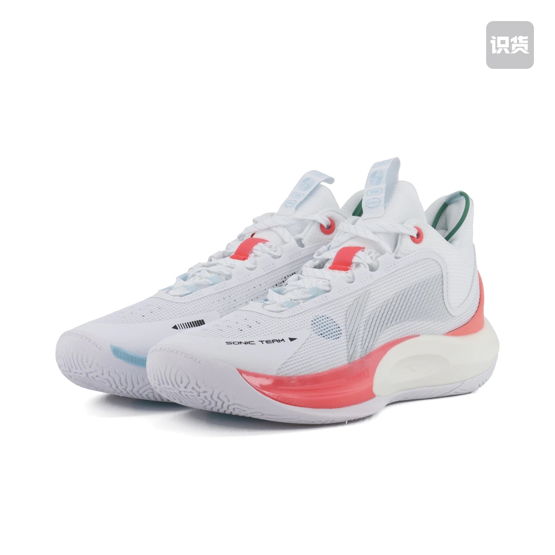 李宁音速Team减震回弹篮球鞋男款白色ABPT023-2武汉py仓 - 图0