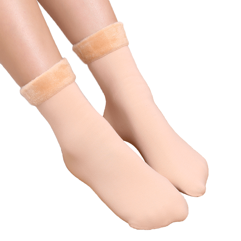 浪莎雪地冬季加绒中筒漏露脚踝短袜 浪莎内衣短袜/打底袜/丝袜/美腿袜