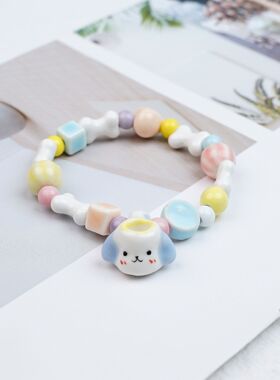 景德镇陶瓷手串创意狗狗气质度假闺蜜款手链直播货源厂家饰品