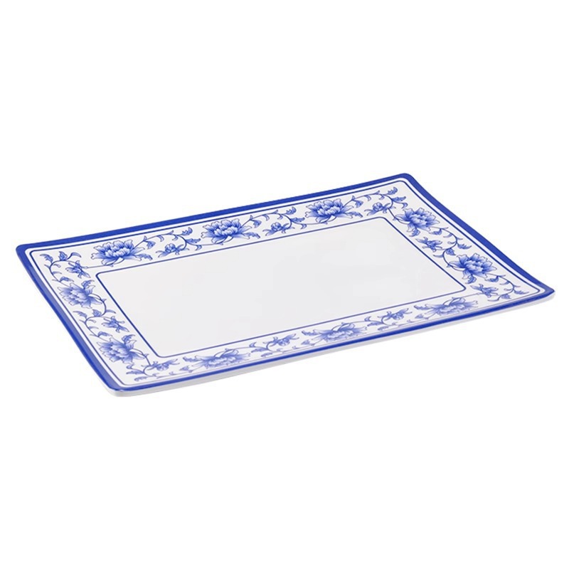 Celadon Diamine Plate Plastic Plates Rectangular Plate Hot P - 图3