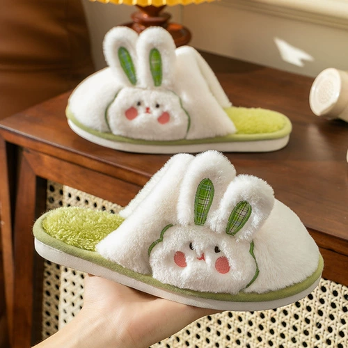 Кролик, мультяшные нескользящие тапочки, новая коллекция, мягкая подошва