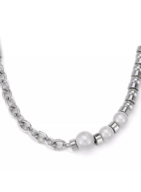 嘻哈风可调节钛钢情侣两条装项链